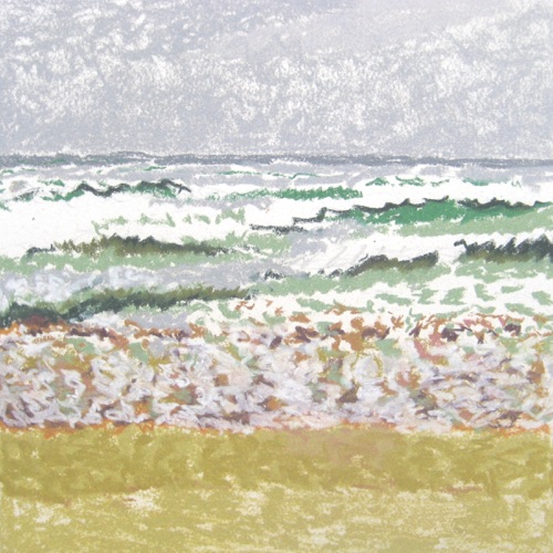 Windy Sea, March 5; 
Chalk Pastel, 1995;
10 x 10 in.